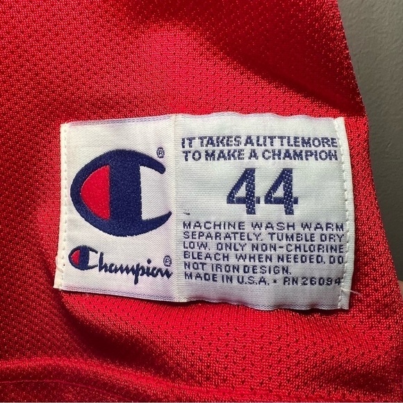 Chicago Bulls BJ Armstrong Champion Vintage 90s Jersey Men’s size 44 - Picture 5 of 12